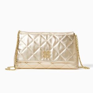 Lilly Pulitzer Quilted leather clutch/shoulder bag. With dust bag.